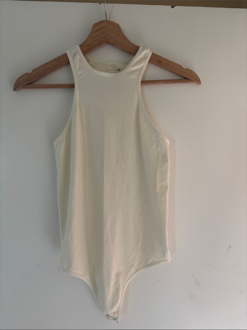 Intimately FP Cream Sleeveless  Bodysuit - Women's Top